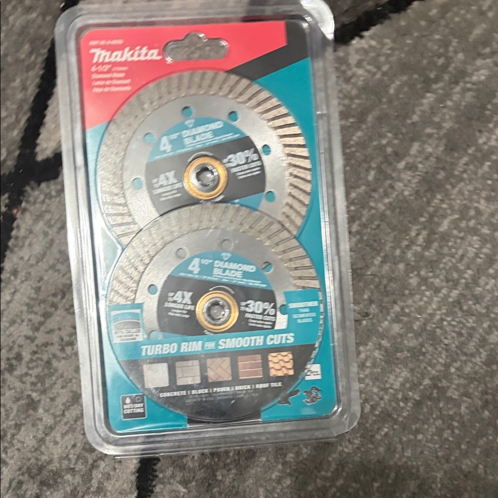 Makita
4.5 in. Turbo Rim Diamond Blade for General Purpose (2-Pack) B-69705